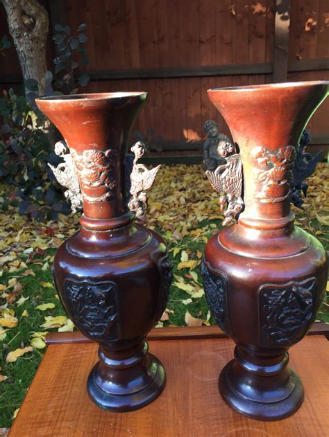 Antiques Atlas Pair Of 20thc Bronze Vases
