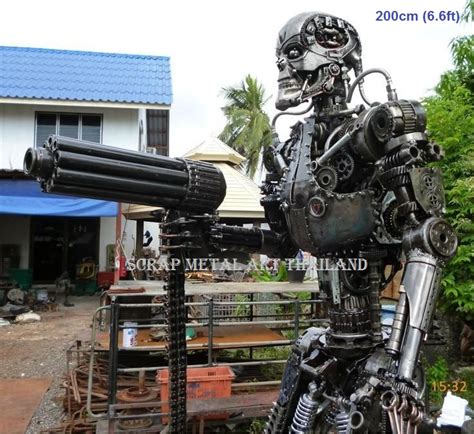 Terminator Endoskeleton Statue Life Size Metal Replica For Sale Style