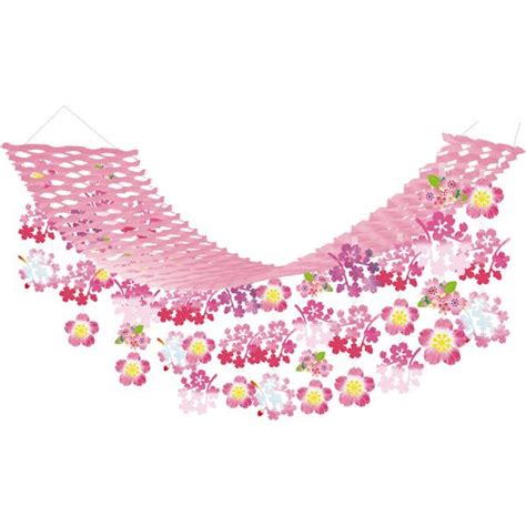桜 装飾 店舗を彩る飾りつけ 桜ミックスプリーツハンガー H45×w45×l180cm 桜 ディスプレイ 店舗装飾 M297 23