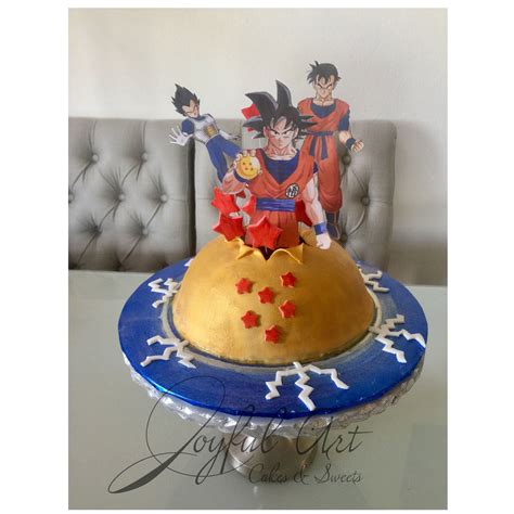 The galaxy at the brink!! Dragon Ball Z Cake | Dragon ball, Dragon ball z, Birthday