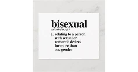 Bisexual Definition Postcard