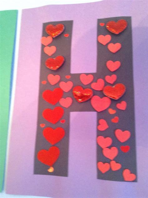 H Is For Heart Craft Preschool Craft Letter Of The Week Craft