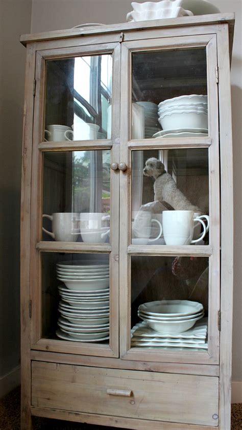 decorative storage cabinets  glass doors   buy