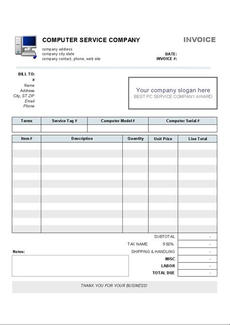 Create Your Own Invoices Invoice Template Ideas