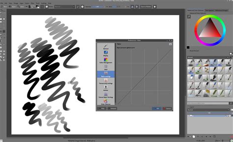 Krita starts with an empty canvas and nothing changes when you try to draw or krita shows a black or is it possible to use krita in my own language, not english? Calibrating stylus pressure - David Revoy