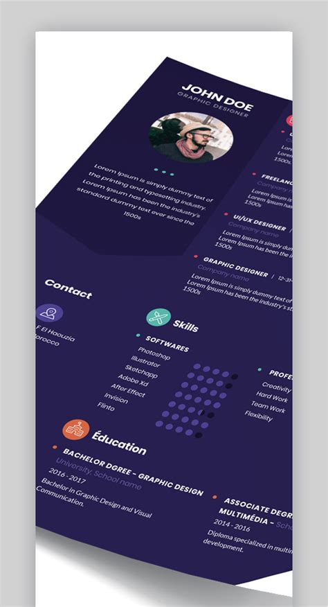 30 Best Visual Cv Resume Templates For Artists And Creatives In 2020
