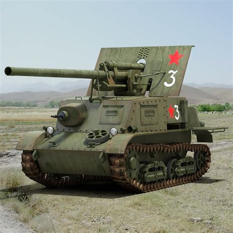 Ww2 Zis 30 Anti Tank 3d Model
