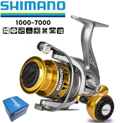 Shimano Spinning Reel 1000 7000 Ultralight Metal Spool Fishing