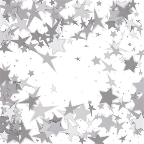 Premium Vector Silver Stars On White Background Abstract Background