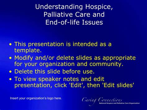 Ppt Understanding Hospice Palliative Care And End Of Life Issues