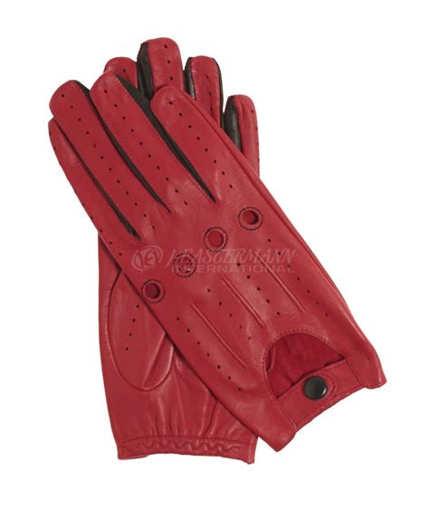 women open back two tone leather driving gloves j eastermann international