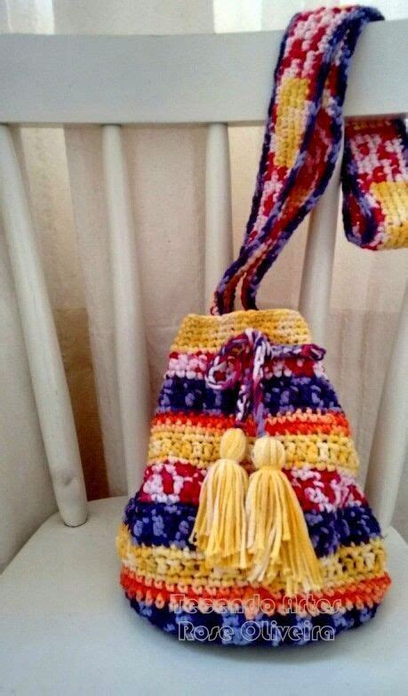Tecendo Artes Em Crochet Tricô E Crochê Fazer Croche Diy Bolsa De Tricô