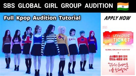 Sbs Global Girl Group Audition Universe Ticket 2023 Tutorial Jayutube