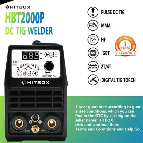 Buy Hitbox Tig Welder Pulse In V V Dual Voltage Tig