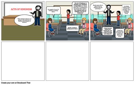 Acts Of Kindness Storyboard By Mrarvie
