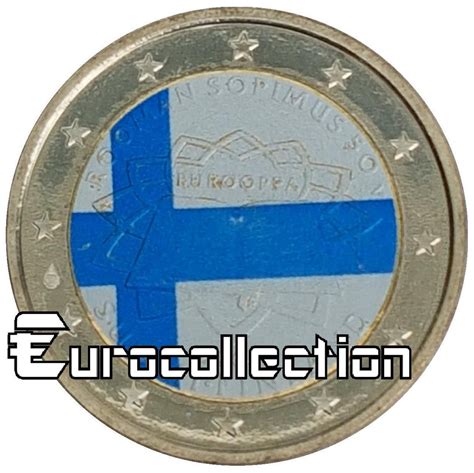 2 Euro Finlande 2007 Traité De Rome Couleur 3 Eurocollectionshop