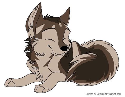 Wolf Pup Design 1 Esboços De Animais Desenhos Kawaii Personagem Cartoon