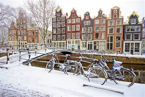 Amsterdam In The Snow Is The Place To Go Amsterdam City Europe