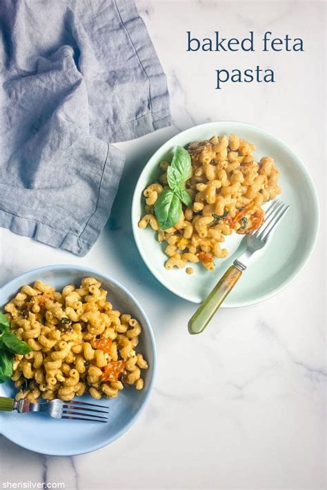 Drizzle 1 tbsp of olive oil on top of the block of feta cheese. baked feta pasta | Sheri Silver - living a well-tended ...