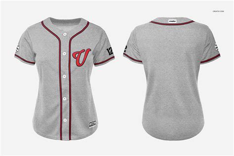 womens baseball jersey mockup set creative product mockups creative market
