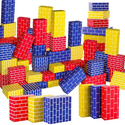 Buy Nuanchu 60 Pcs Cardboard Building Blocks Large Cardboard Blocks For