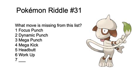 Pokémon Riddle 31 Pokemon
