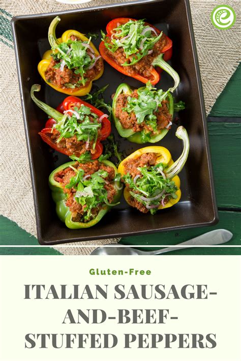 Italian Sausage And Beef Stuffed Peppers Recipe Stuffed Peppers