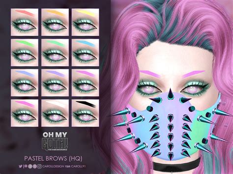 The Sims Resource Oh My Goth Pastel Brows