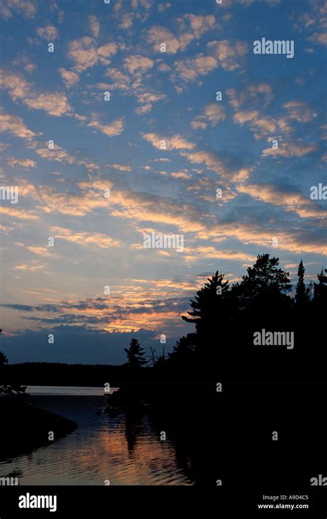 Canadian Lake In Quetico Provincial Park In Ontario Canada Stock Photo