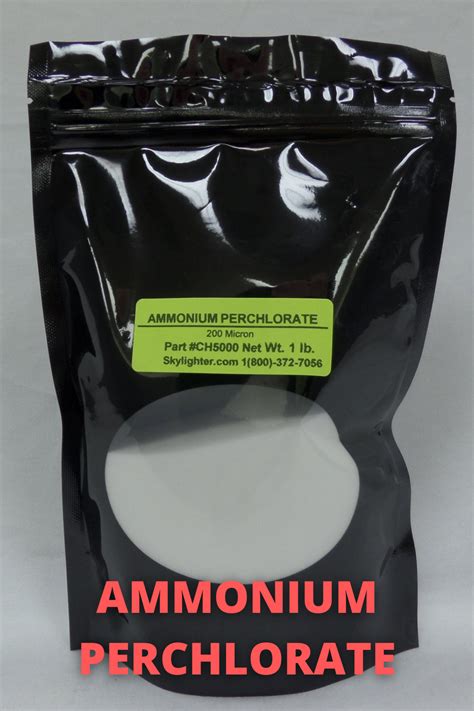 Ammonium Perchlorate Strobing Highly Sensitive