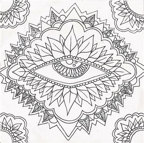Free Coloring Pages Psychedelic Coloring Pages