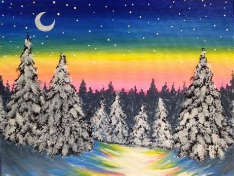 Winter Solstice Pinots Palette Painting