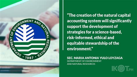 Denr To Create Natural Capital Accounting System — Ikotph
