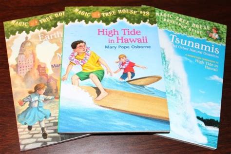 3 Book Set Magic Tree House 28 24 And Research Guide High Tide In Hawaii Earthquake In The