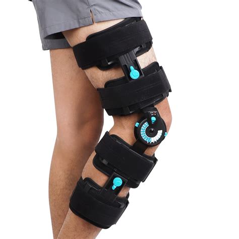 Orthomen Hinged Post Op Knee Brace Adjustable Rom Leg Stabilizer