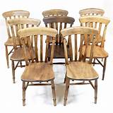 If you want a new fresh look for your kitchen chairs but can't afford to get new ones, paint the ones you if you can still see a hint of the old stain or finish coming through, apply another coat. Antique Country Kitchen Chairs in Tables and Chairs