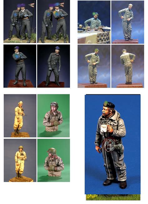 Buy Unpainted Scale 135 Tanker And Panzer Crew Figure