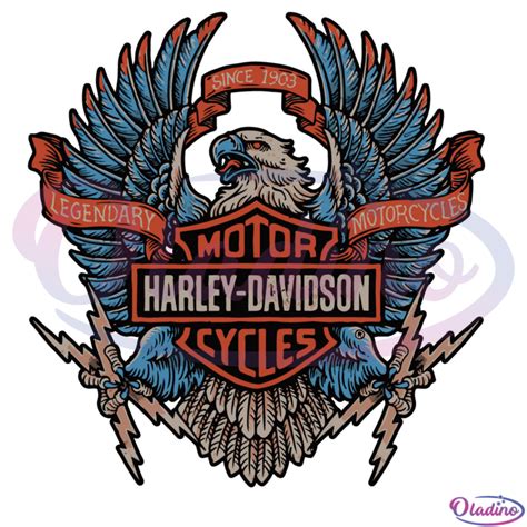 Eagle Harley Davidson Motorcycles Svg Digital Harley Davidson Logo