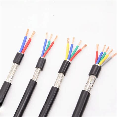 10m Wire Cable Rvvp Signal Wire 3 Core Copper Wire Shielded Cable