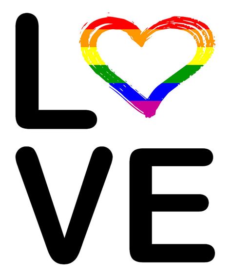 Lgbt Love Lgbt Pride Month Lgbtq Rainbow Flag Digital Art By Tom Maerz Shop