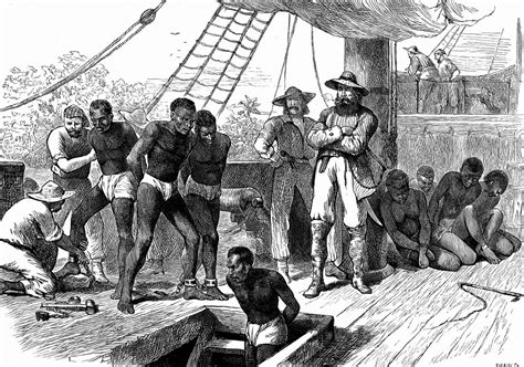 African Women Slaves In Middle Passage During Transatlantic Slave Trade