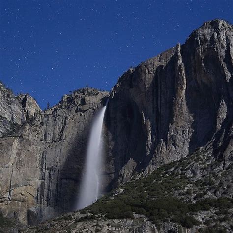 Yosemite Falls At Night By Richard Thelen Yosemite Falls Yosemite
