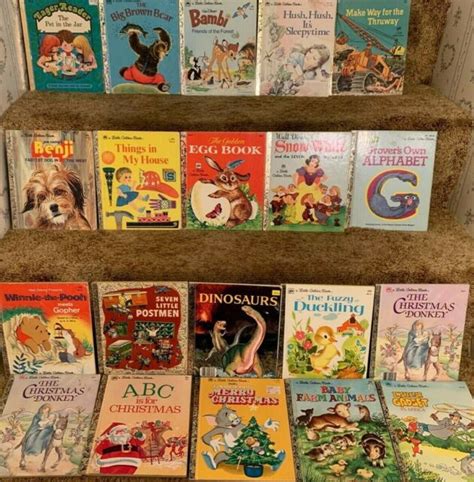 Lot 45 Vintage Little Golden Books 1970s 1980s Classics Disney The Big