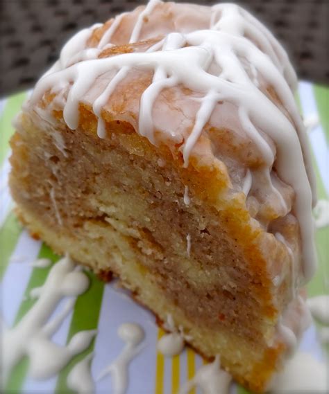 Grease bundt or tube pan with margarine and press almonds eggnog coffee cake recipe. Star's Flour Power: Spiced Eggnog Bundt Cake