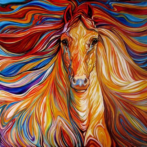 The Powerful Par Marcia Baldwin Abstract Horse Southwest Art