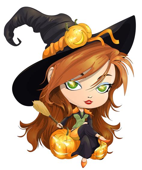 Witch Png Image Cartoon Clip Art Halloween Cartoons W