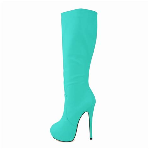 Fashion High Platform Round Head Knee High Boots Bow High Heels High Shoes High Heel Boots