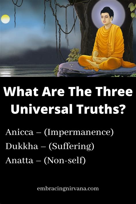 What Are The Three Universal Truths Universal Truth Universal Truth