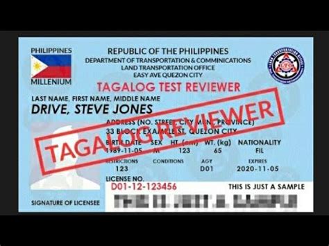 LTO Examination Reviewer 2021 Tagalog Version LTOReviewer YouTube