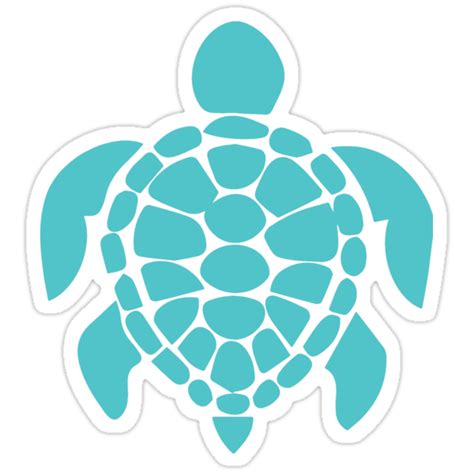 You can use this images on your website with proper attribution. "Teal Turtle" Stickers by ericbracewell | Redbubble